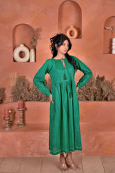 Zaria Gathered Midi Dress