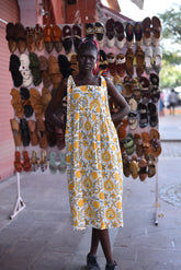 Bold Bloom Strap Dress