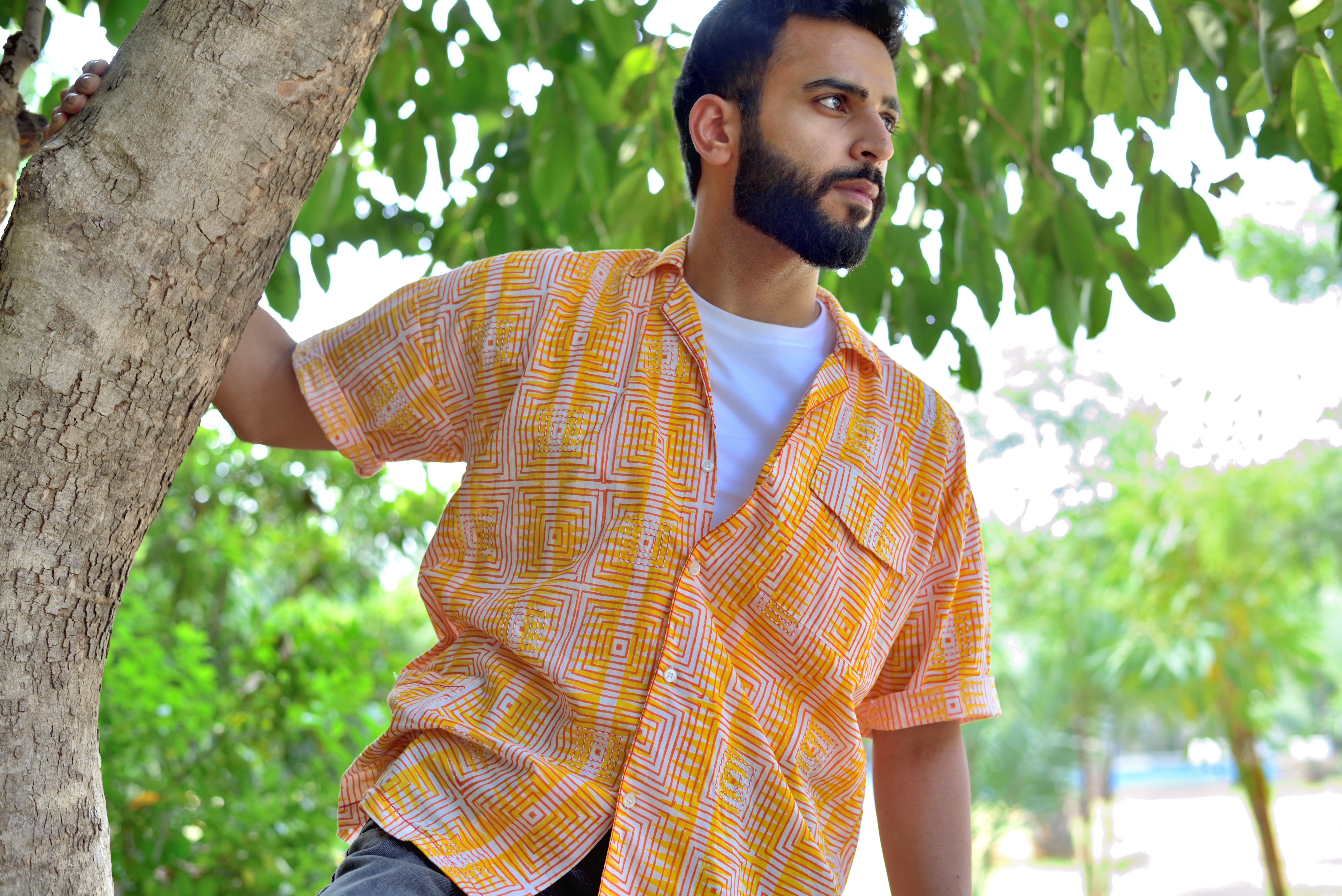 Oversized Maze Kantha T-Shirt