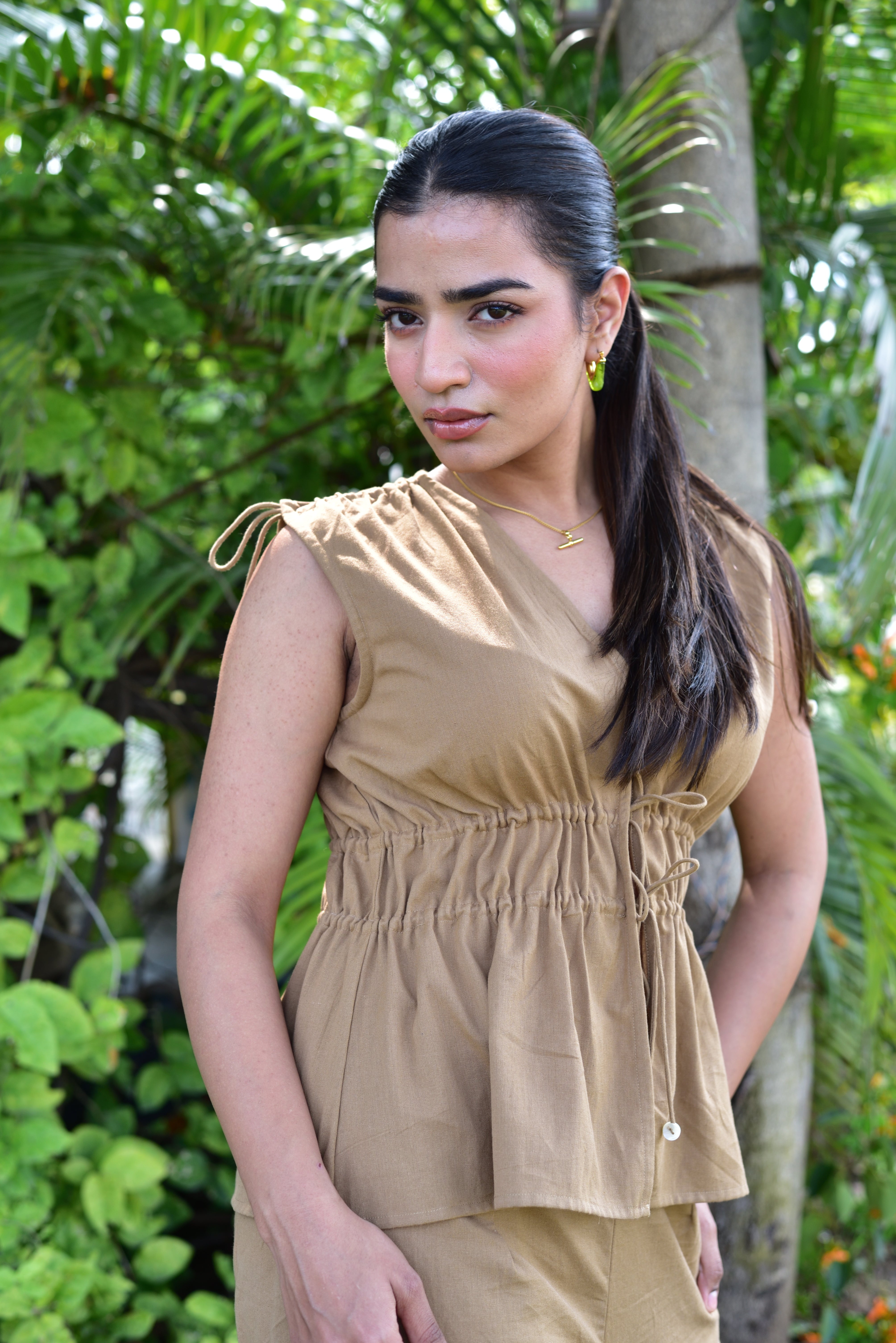 Cinnamon Drawstring Top