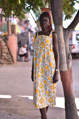 Bold Bloom Strap Dress